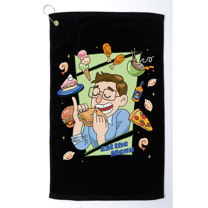 Eat The Menu KeithS Food Bounty Golf Towel