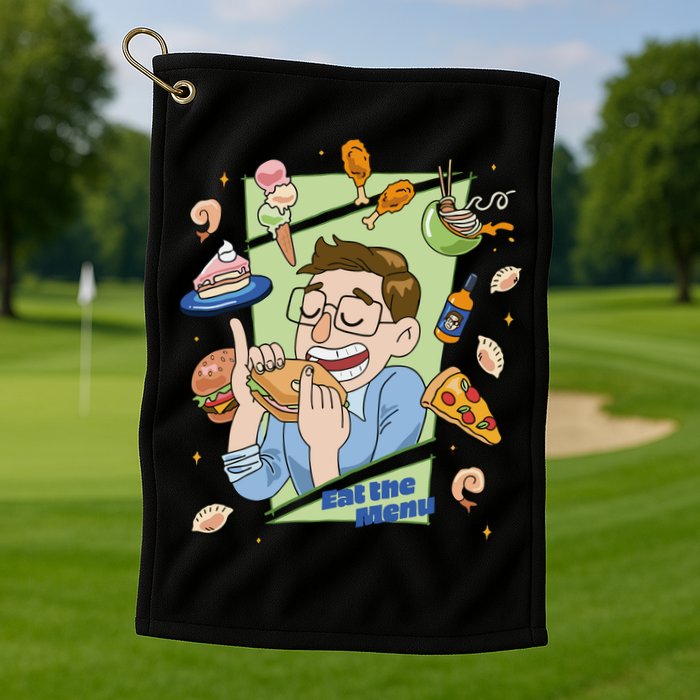 Eat The Menu KeithS Food Bounty Golf Towel
