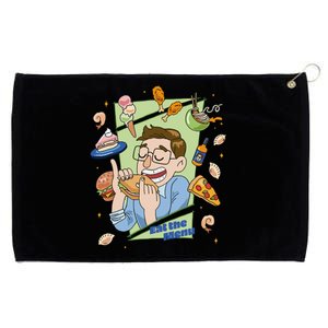 Eat The Menu KeithS Food Bounty Grommeted Golf Towel