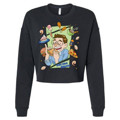 Eat The Menu KeithS Food Bounty Cropped Pullover Crew