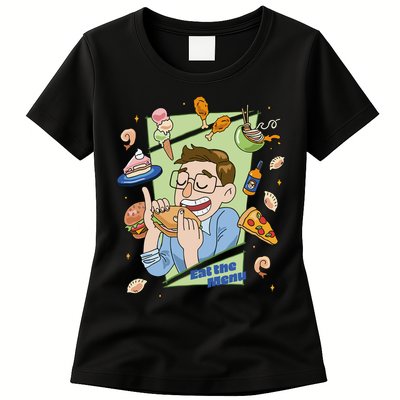 Eat The Menu KeithS Food Bounty Womens T-Shirt