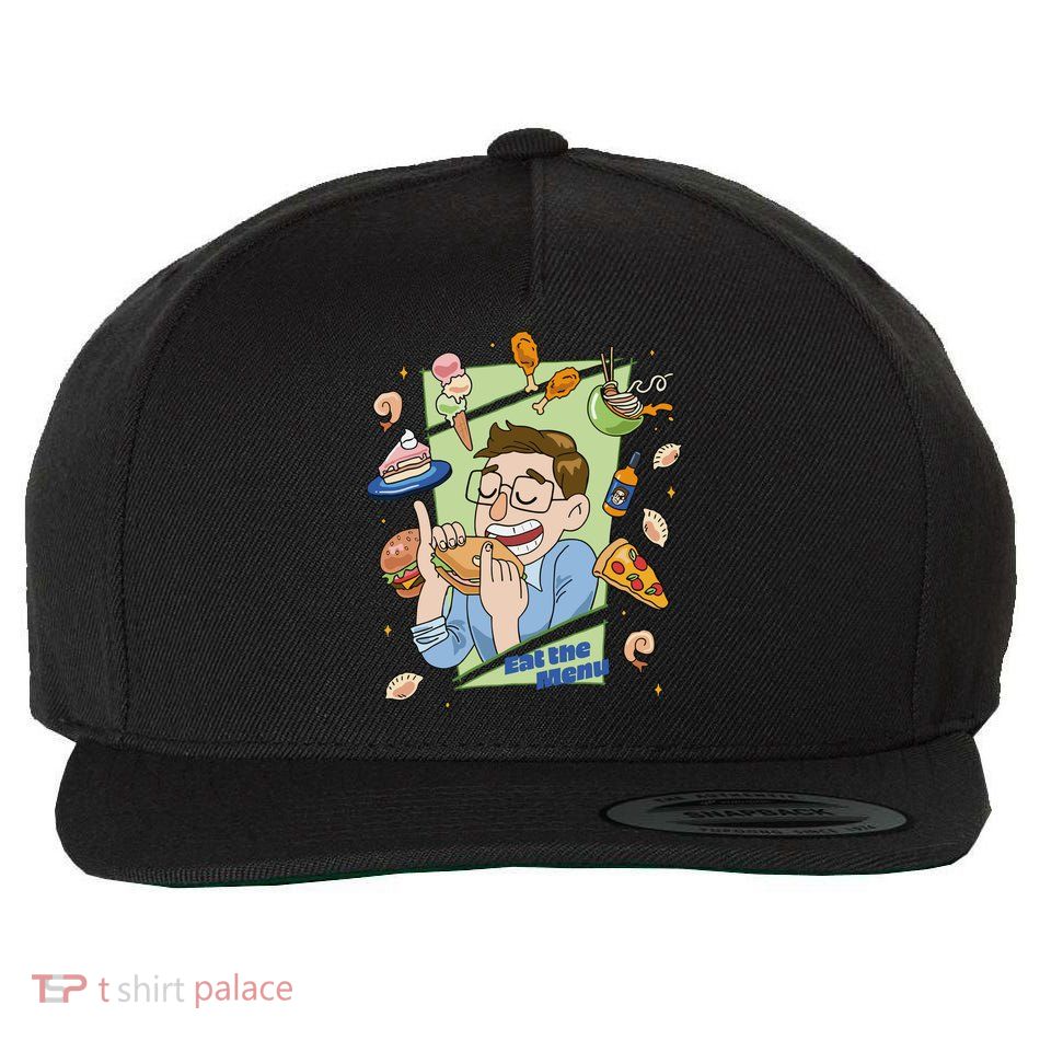 Eat The Menu KeithS Food Bounty Wool Snapback Cap