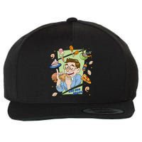 Eat The Menu KeithS Food Bounty Wool Snapback Cap