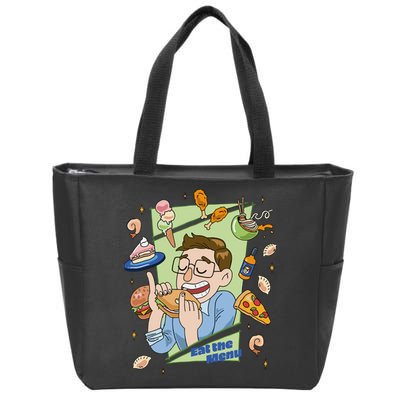 Eat The Menu KeithS Food Bounty Zip Tote Bag