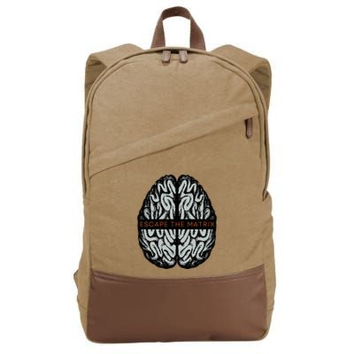 Escape The Matrix Cotton Canvas Backpack