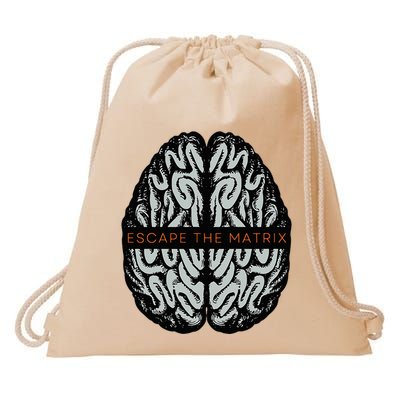 Escape The Matrix Drawstring Bag