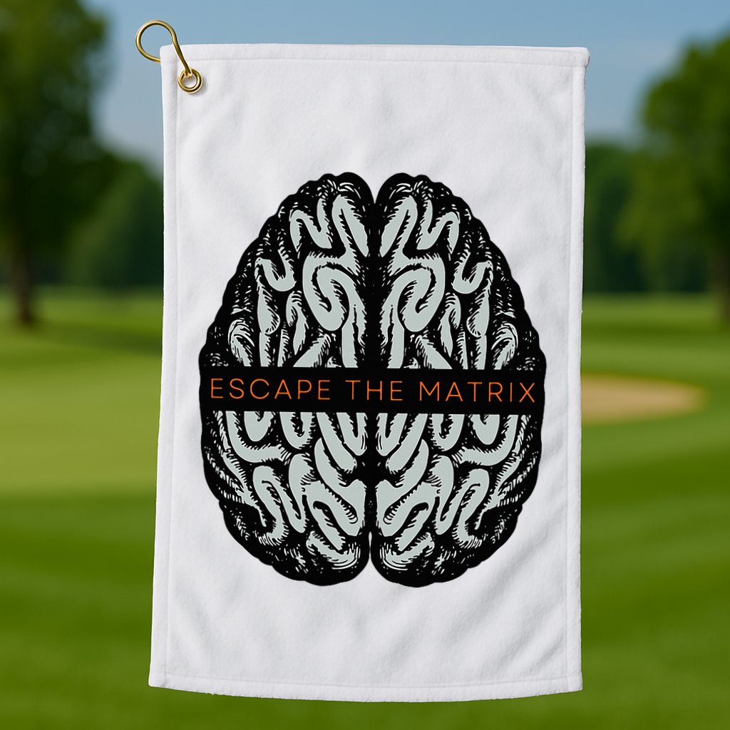 Escape The Matrix Golf Towel