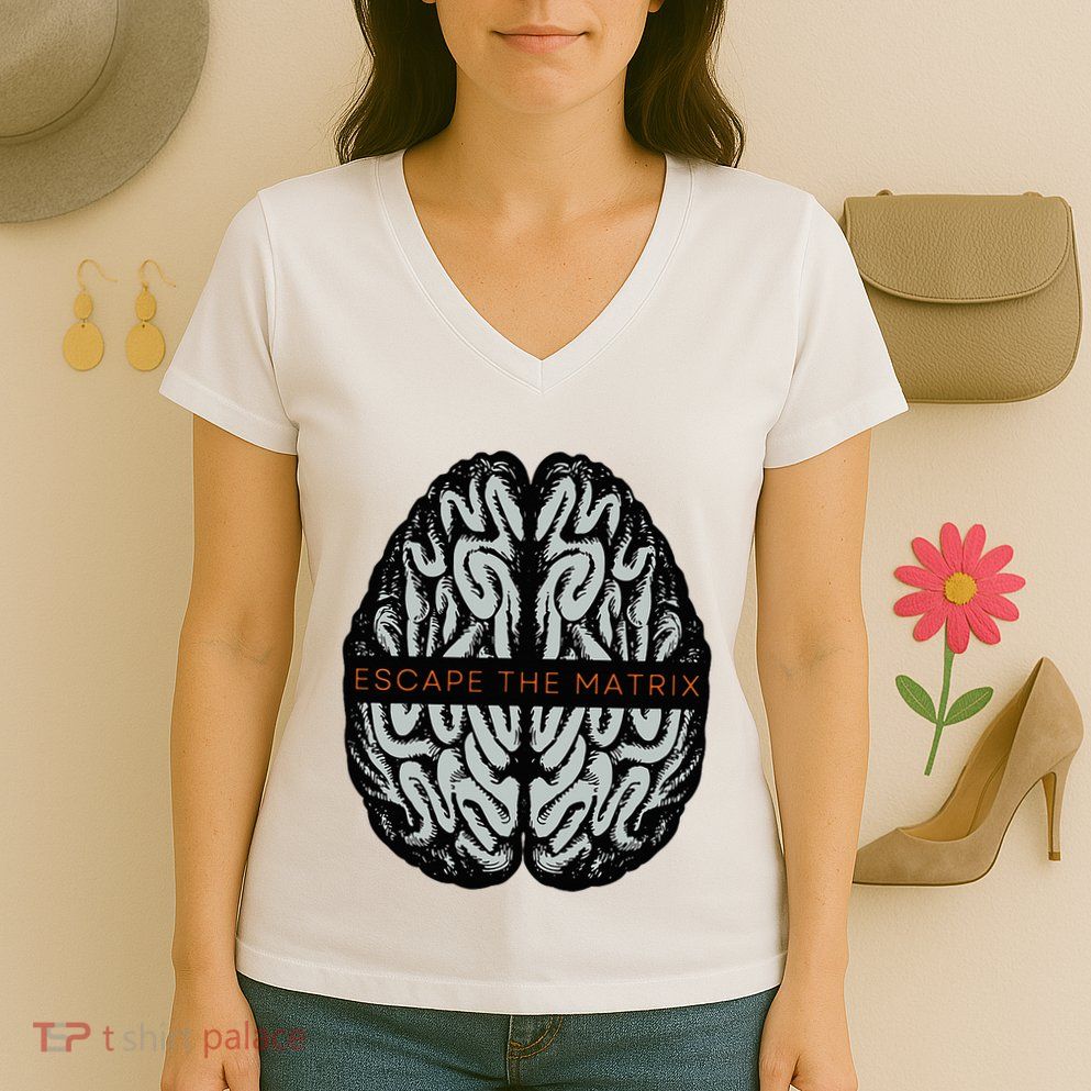 Escape The Matrix Women's V-Neck T-Shirt
