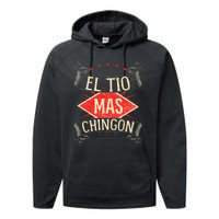 El Tio Mas Chingon Nephew Or Niece Performance Fleece Hoodie