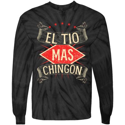 El Tio Mas Chingon Nephew Or Niece Tie-Dye Long Sleeve Shirt