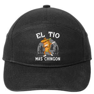 El Tio Mas Chingon Funny Mexican Uncle Hombre Regalo 7-Panel Snapback Hat