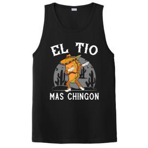 El Tio Mas Chingon Funny Mexican Uncle Hombre Regalo PosiCharge Competitor Tank