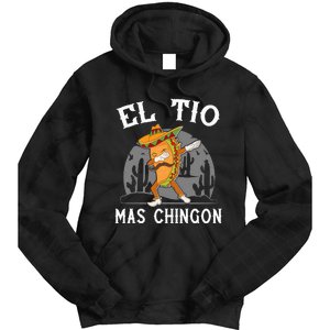 El Tio Mas Chingon Funny Mexican Uncle Hombre Regalo Tie Dye Hoodie