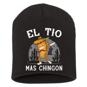 El Tio Mas Chingon Funny Mexican Uncle Hombre Regalo Short Acrylic Beanie