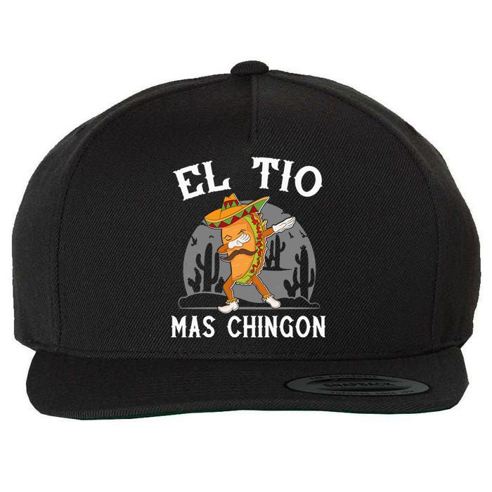 El Tio Mas Chingon Funny Mexican Uncle Hombre Regalo Wool Snapback Cap