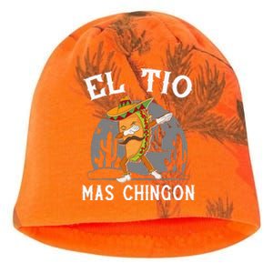 El Tio Mas Chingon Funny Mexican Uncle Hombre Regalo Kati - Camo Knit Beanie