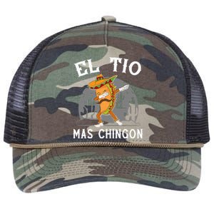 El Tio Mas Chingon Funny Mexican Uncle Hombre Regalo Retro Rope Trucker Hat Cap