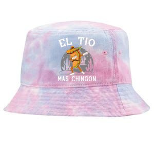 El Tio Mas Chingon Funny Mexican Uncle Hombre Regalo Tie-Dyed Bucket Hat