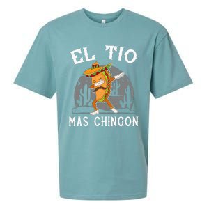 El Tio Mas Chingon Funny Mexican Uncle Hombre Regalo Sueded Cloud Jersey T-Shirt