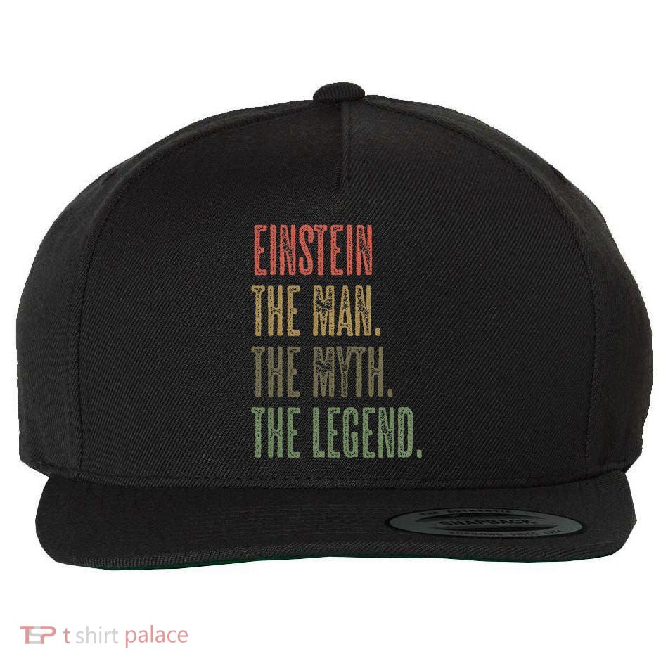 Einstein The Man The Myth The Legend Wool Snapback Cap