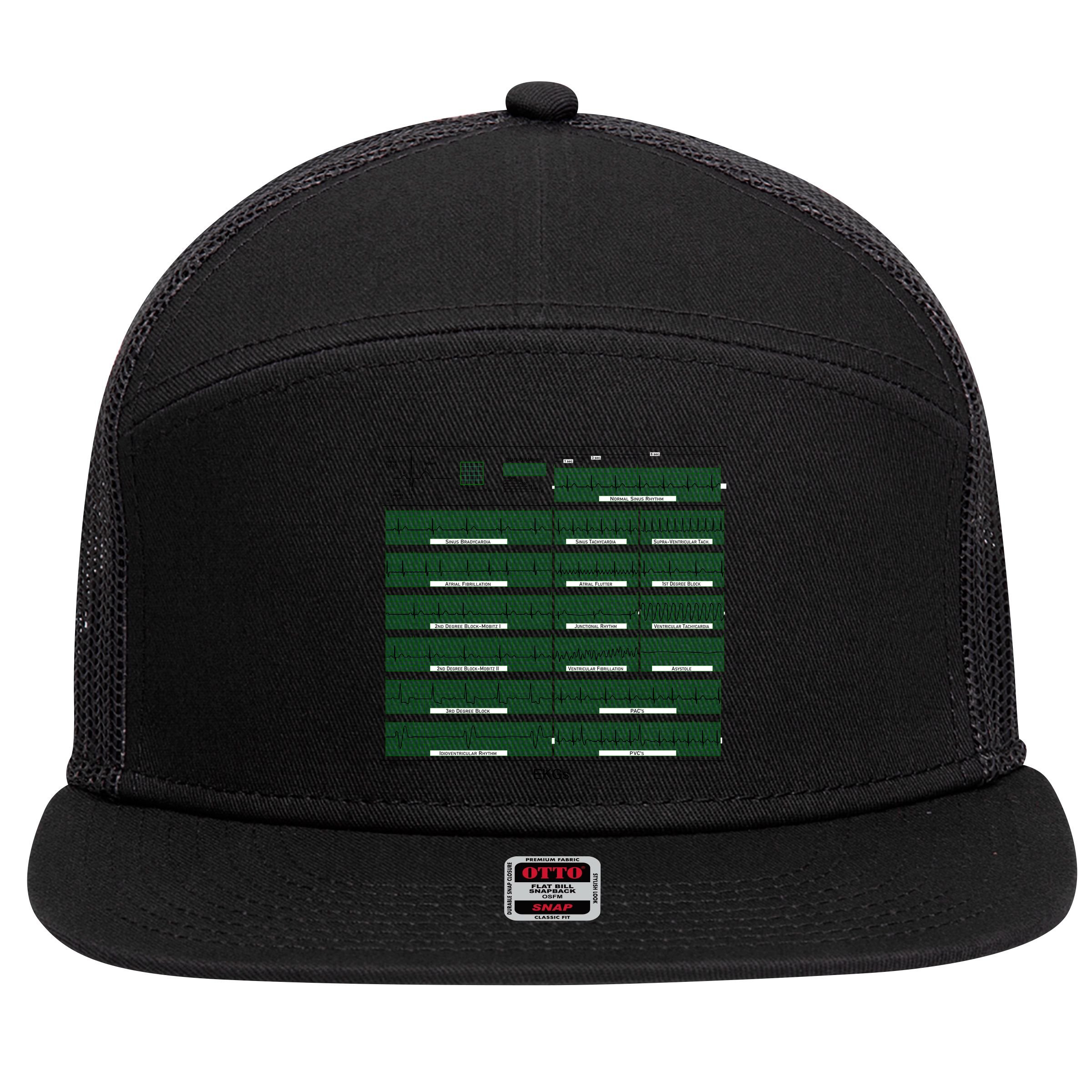 EKG Training Mug 7 Panel Mesh Trucker Snapback Hat