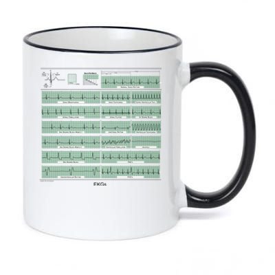 EKG Training Mug 11oz Black Color Changing Mug