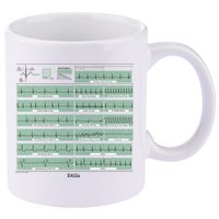 EKG Training Mug 11oz C Handle Ceramic Mug