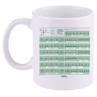 EKG Training Mug 11oz C Handle Ceramic Mug
