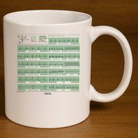 EKG Training Mug 11oz C Handle Ceramic Mug