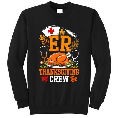 Er Thanksgiving Nurse Crew Emergency Room Icu Er Nicu Funny Sweatshirt