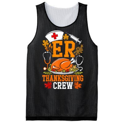 Er Thanksgiving Nurse Crew Emergency Room Icu Er Nicu Funny Mesh Reversible Basketball Jersey Tank