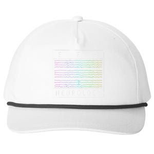 Eeg Technologist Neurology Colorful Brain Waves Eeg Snapback Five-Panel Rope Hat