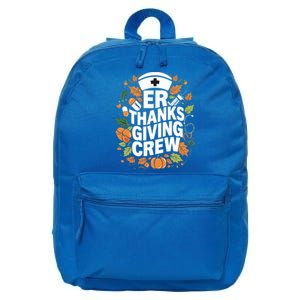 Er Thanksgiving Nurse Crew Thanksgiving Emergency Nurses Gift 16 in Basic Backpack