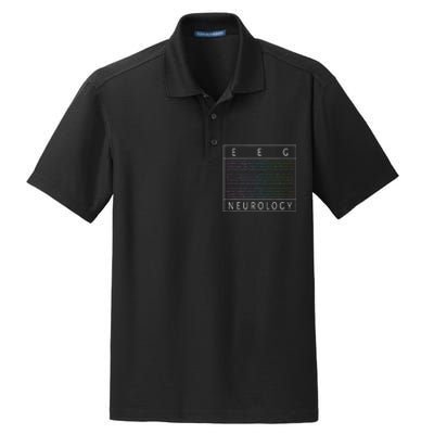 Eeg Technologist Neurology Colorful Brain Waves Eeg Dry Zone Grid Polo