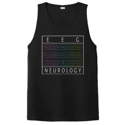 Eeg Technologist Neurology Colorful Brain Waves Eeg PosiCharge Competitor Tank