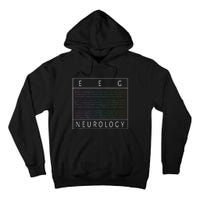 Eeg Technologist Neurology Colorful Brain Waves Eeg Tall Hoodie