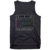 Eeg Technologist Neurology Colorful Brain Waves Eeg Tank Top