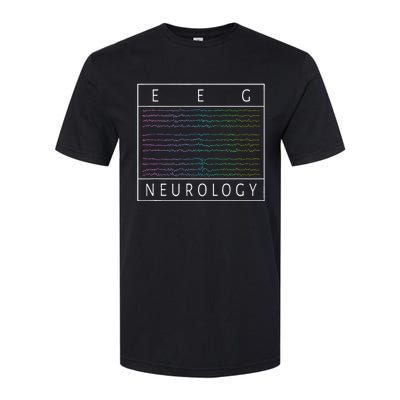 Eeg Technologist Neurology Colorful Brain Waves Eeg Softstyle CVC T-Shirt