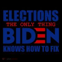 Elections The Only Thing Biden Knows How To Fix Zip Tote Bag