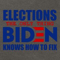 Elections The Only Thing Biden Knows How To Fix Cotton Canvas Backpack