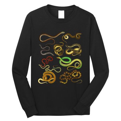 Educational Types Of Snake Gift Long Sleeve Shirt