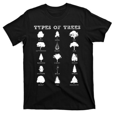 Environment Types Of Trees Earth Day Nature Outdoor Lover T-Shirt