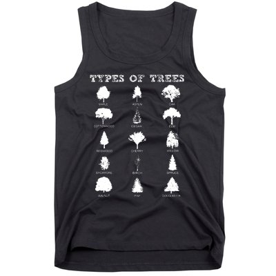 Environment Types Of Trees Earth Day Nature Outdoor Lover Tank Top