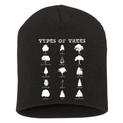 Environment Types Of Trees Earth Day Nature Outdoor Lover Short Acrylic Beanie