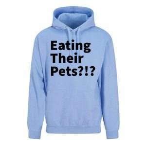 Eating Their Pets Funny Trump Debate Bizarre Weird Quote Unisex Surf Hoodie