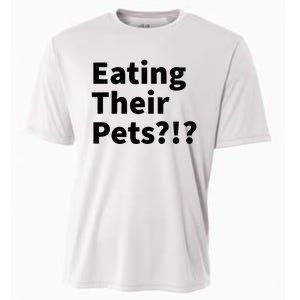 Eating Their Pets Funny Trump Debate Bizarre Weird Quote Cooling Performance Crew T-Shirt