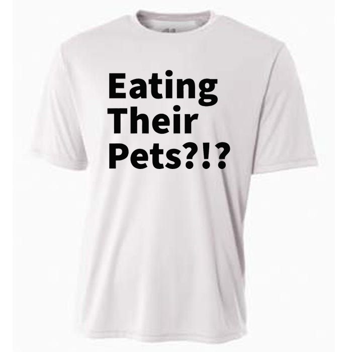 Eating Their Pets Funny Trump Debate Bizarre Weird Quote Cooling Performance Crew T-Shirt