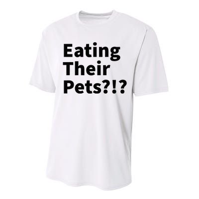 Eating Their Pets Funny Trump Debate Bizarre Weird Quote Performance Sprint T-Shirt