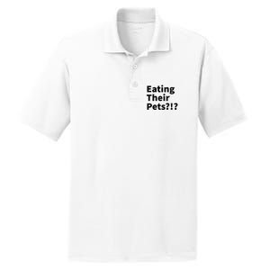 Eating Their Pets Funny Trump Debate Bizarre Weird Quote PosiCharge RacerMesh Polo