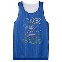 Eiffel Tower Paris Cool Gift Hand Painted Paris France Mesh Reversible Basketball Jersey Tank